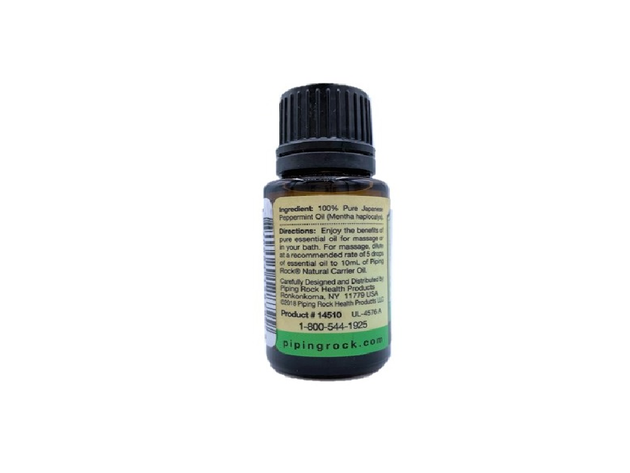 Piping Rock Japanese Peppermint Essential Oil 1/2 oz 15 mL/0.51 fl. oz. Dropper Bottle