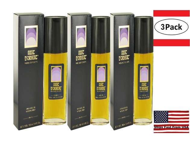 3 Pack Nuit D'Orient by Coryse Salome Parfum De Toilette Spray 3.4 oz for Women