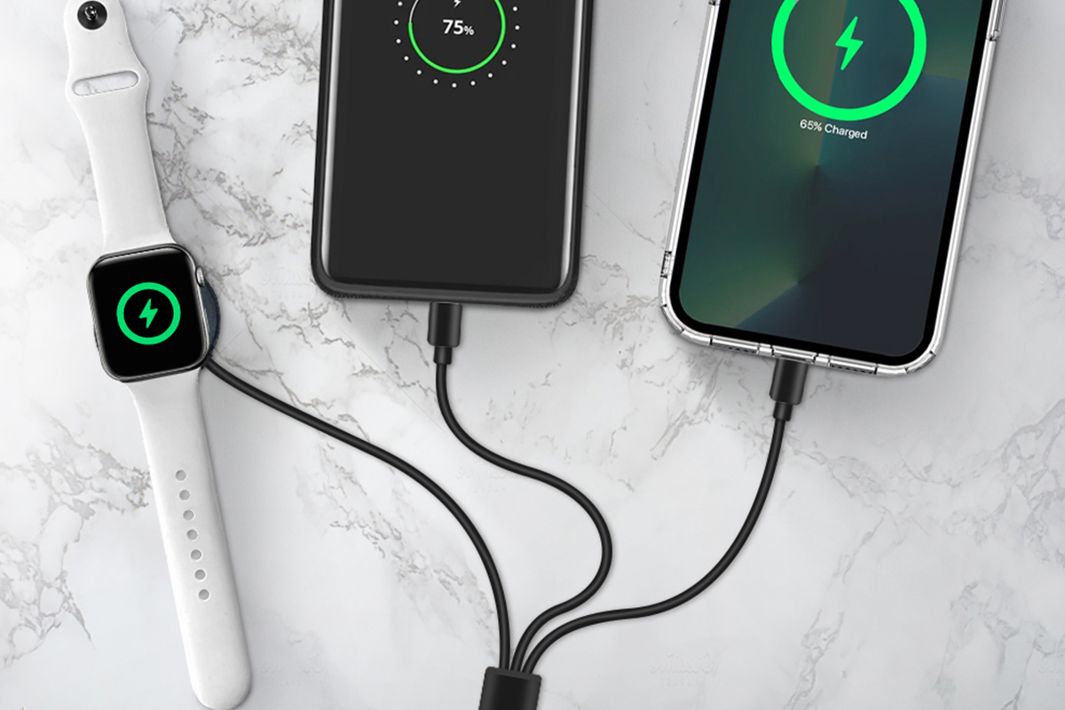 On-the-road or at home, this 3-in-1 charging cable will get your devices up and running in no time