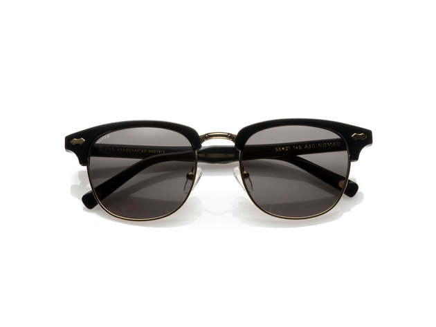 Nomad Sunglasses Black Gold / Smoke