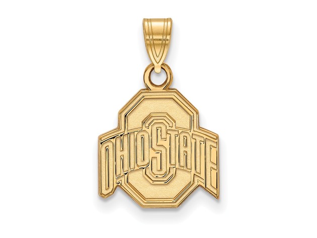 NCAA 14k Yellow Gold Ohio State Small Pendant