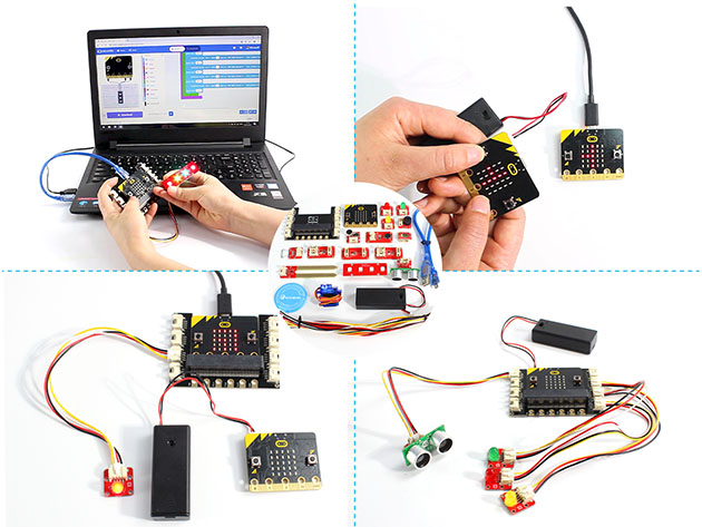Crowtail STEAM Educational Basic Starter Kit (with Microbit Board and Tutorial)