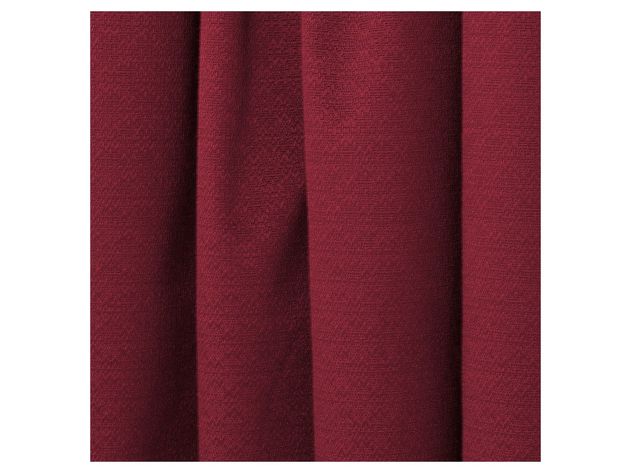 Eclipse Thermaback Canova Room Darkening Single Window Curtain Panel, 42 Inches x 84 Inches, Burgundy