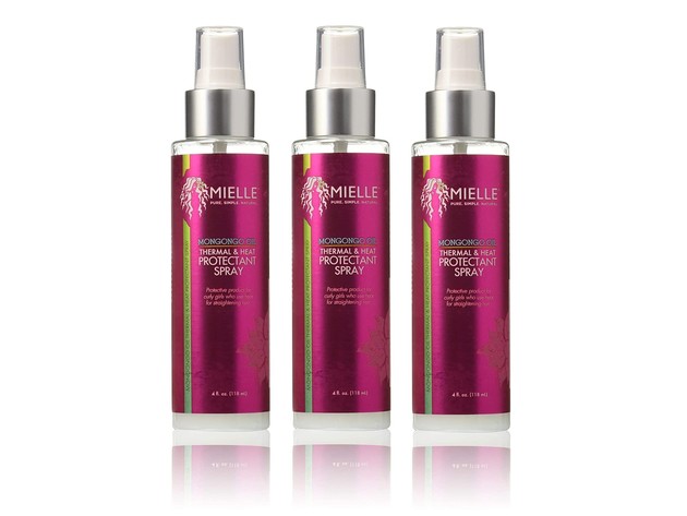 3-PACK Mielle Organics Mongongo Oil Thermal and Heat Protectant Hair Treatment Spray, 4 oz. each (12 oz.)