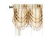 JCPenney Home Regan Rod-Pocket Tuck Valance, Dimensions: 20 Inches Width x 54 Inches Length, Gold Dust Multi