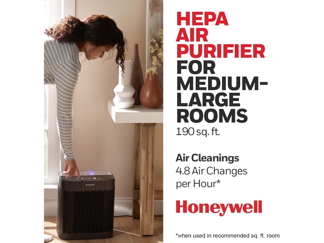 Honeywell InSight HEPA Air Purifier with Air Quality Indicator for Medium-Large Rooms - 190 sq. ft. (New - Open Box)