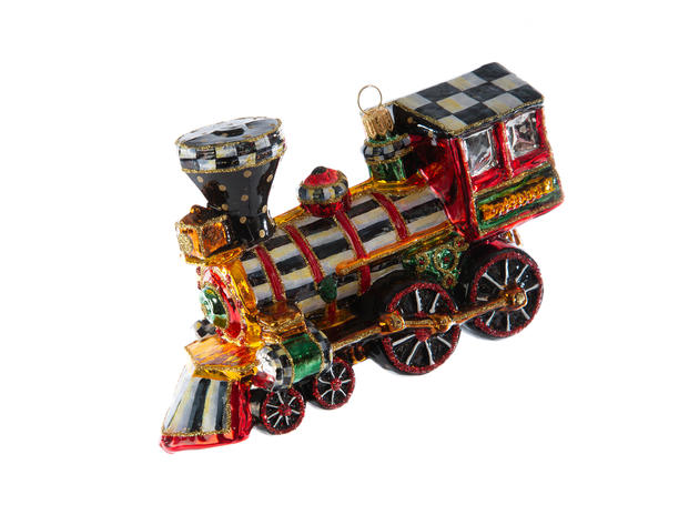 MacKenzie-Childs Glass Ornament - 2020 Choo Choo Train