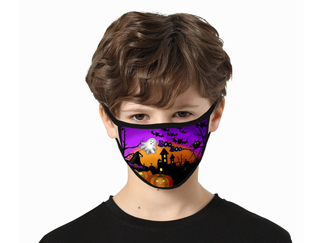 Assorted Halloween Kids Washable Masks: 6-Pack