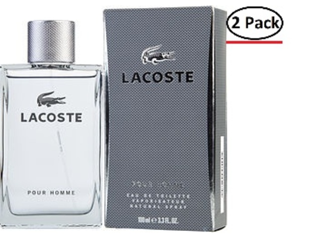 LACOSTE POUR HOMME by Lacoste EDT SPRAY 3.4 OZ for MEN ---(Package Of 2)