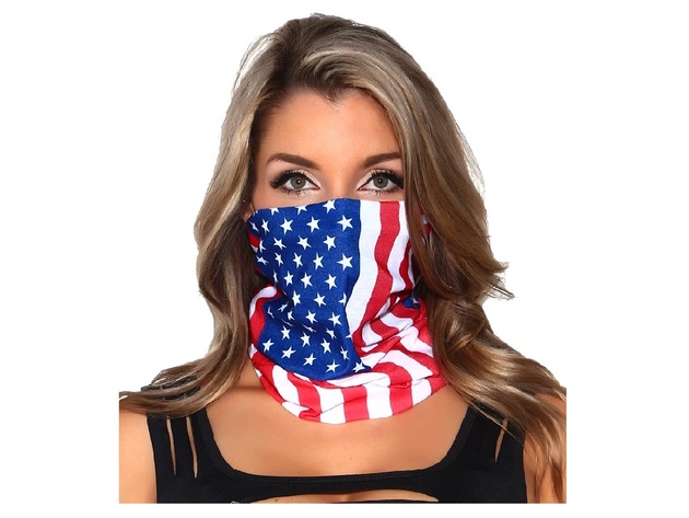 Daily Basic American Flag Bandana Cotton - 22 inches - Bulk Wholesale Packs - American Flag