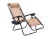 Costway 2PC Zero Gravity Chairs Lounge Patio Folding Recliner Beige W/Cup Holder