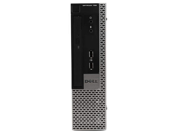Dell OptiPlex 790 Ultra Small Form Factor Computer PC, 3.10 GHz Intel Core i3, 4GB DDR3 RAM, 120GB SSD Hard Drive, Windows 10 Home 64Bit (Renewed)