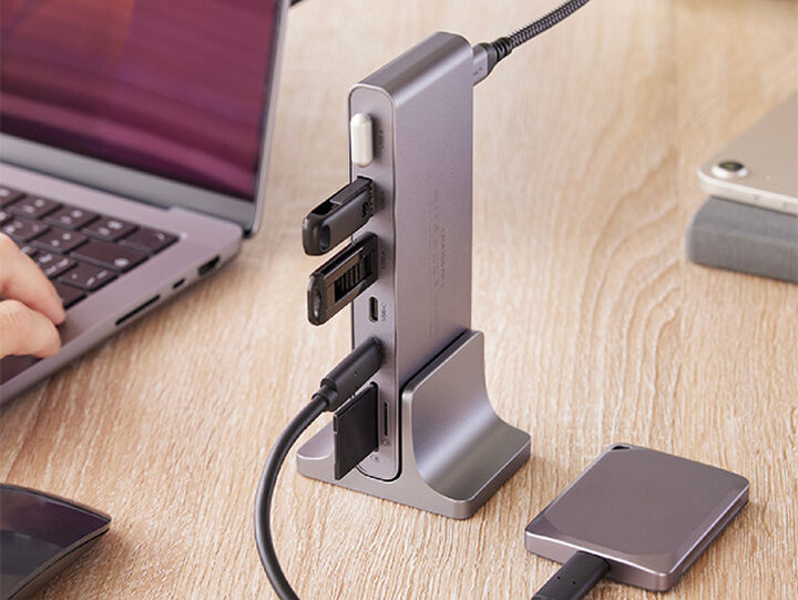 ADAM elements USB-C ドックステーション Amazon.com: ADAM elements HUB 360 8-in-1 USB-C Docking Station