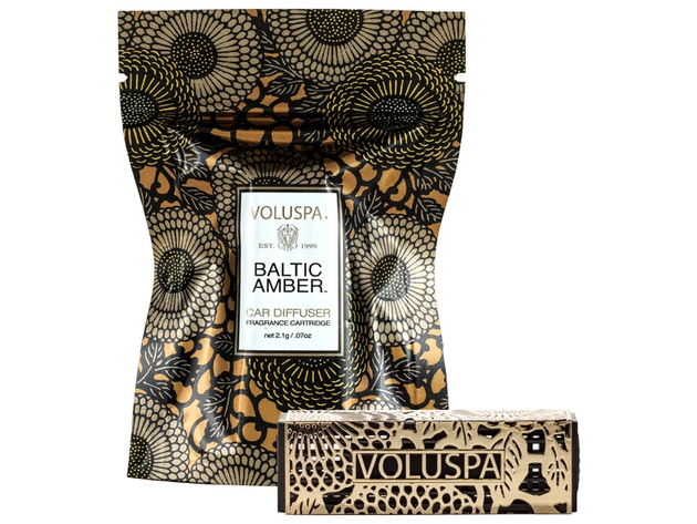 Voluspa Travel Diffuser & Fragrance Cartridge - Baltic Amber