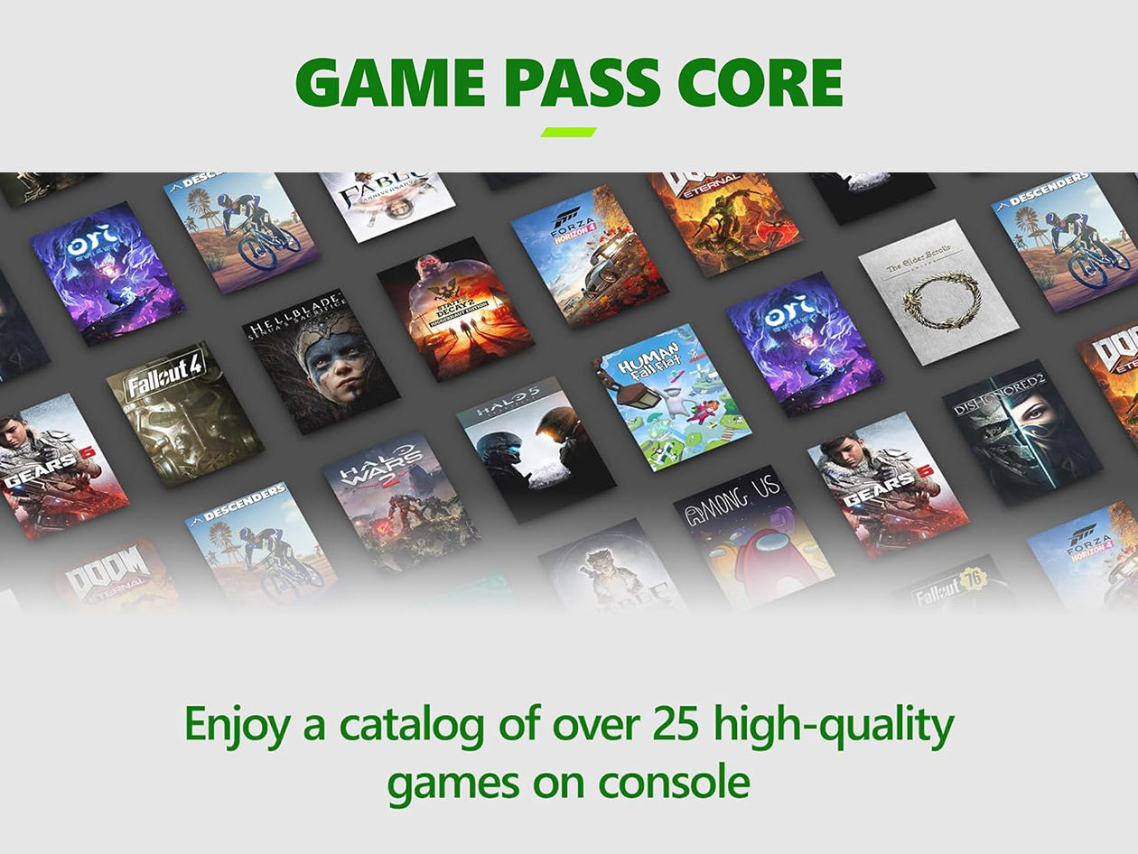 Xbox Game Pass Core 12 Month Membership Stackable Global Digital 