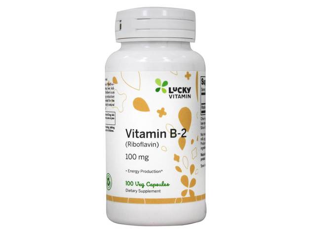 LuckyVitamin - Vitamin B2 Riboflavin Energy Production 100 mg. - 100 Veg Capsules