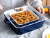 Sweese Square Baking Dishes with Handles (Navy/Set of 2)