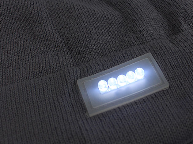 LED Knitted Cap (Grey)