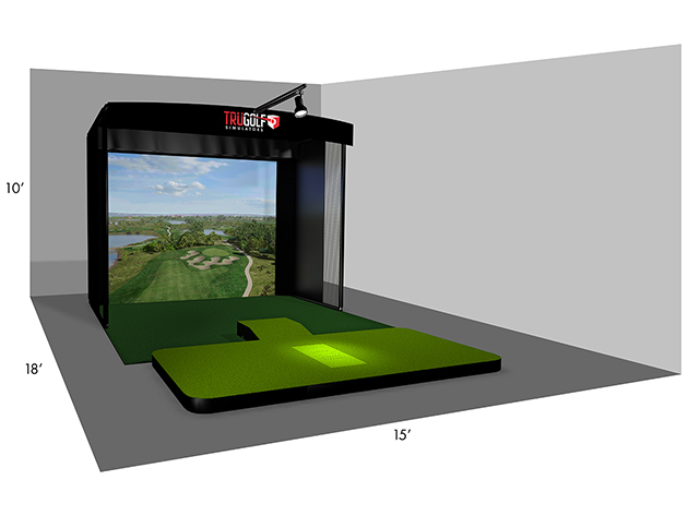Vista 10X Portable Golf Simulator + Premium Courses