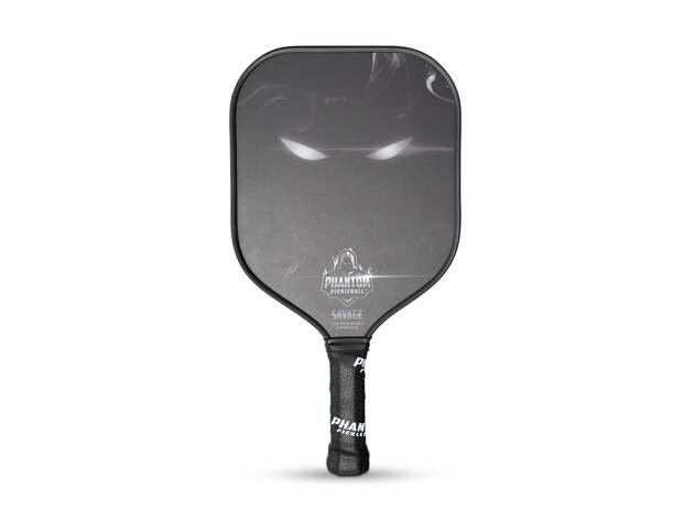 PHANTOM SAVAGE 13MM T800 Carbon Fiber Pickleball Pro Paddle with Cover (Steel)
