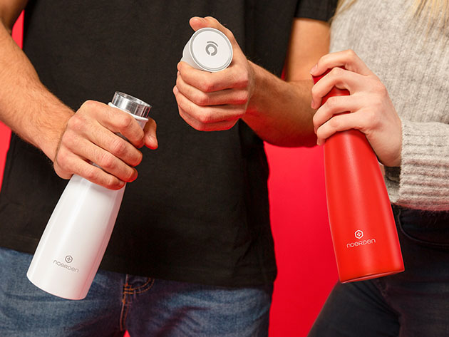 LIZ: The Smart Self-Cleaning Bottle with UV Sterilization (Red)