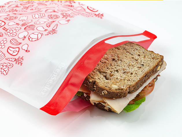 PrepSealer 10-Piece Food Saving Reusable Bags