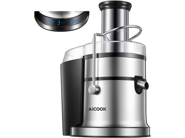 3" Feed Chute Centrifugal Juicer, 5 Settings Juice Extractor, Anti-Drip, Easy Clean and Assemble