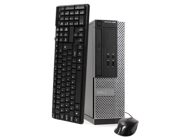 Dell OptiPlex 7010 Tower Computer PC, 3.10 GHz Intel Core i3, 4GB DDR3 RAM,  2TB SATA Hard Drive, Windows 10 Professional 64 bit, 22 Widescreen Screen  Refurbished 