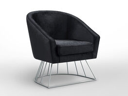 Adalene Velvet Accent Chair
