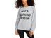 Rebellious One Juniors' Not A Morning Person Graphic-Print Sweatshirt Gray Size Extra Large