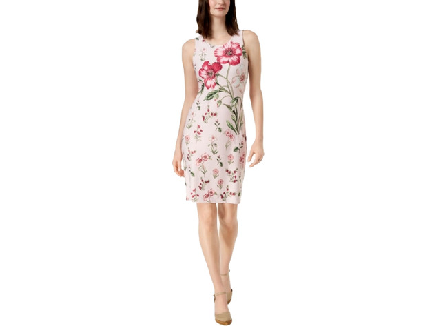charter club sheath dress Charter Club Women's Print Sheath Dress Misty Pink Combo Size Extra Large