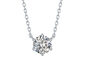 Essentials Lab Grown 0.50ct Diamond Solitaire Necklace in 10K White Gold