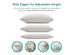 Sable Shredded Memory Foam Pillow with Thickened Bamboo Pillowcase