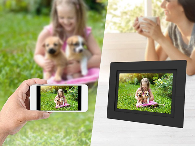 SimplySmartHome 8" Friends & Family Cloud Frame Smart Decor (Refurbished)
