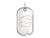 Sterling Silver NHL Calgary Flames Dog Tag Pendant