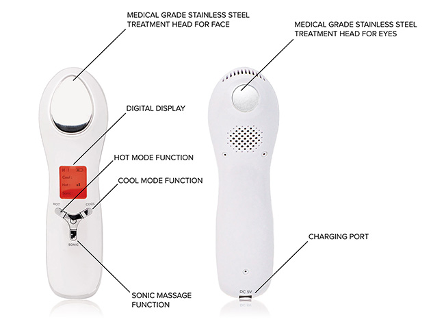 Hot & Cold Dual Ultrasonic Anti-Aging Facial Infuser