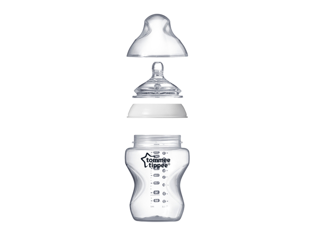 Tommee Tippee Closer to Nature Complete Newborn Feeding Gift Set, A Complete Newborn Starter Set is All You Need for Content and Easy Feeding Times, White