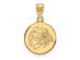 14k Yellow Gold NHL Chicago Blackhawks Medium Disc Pendant