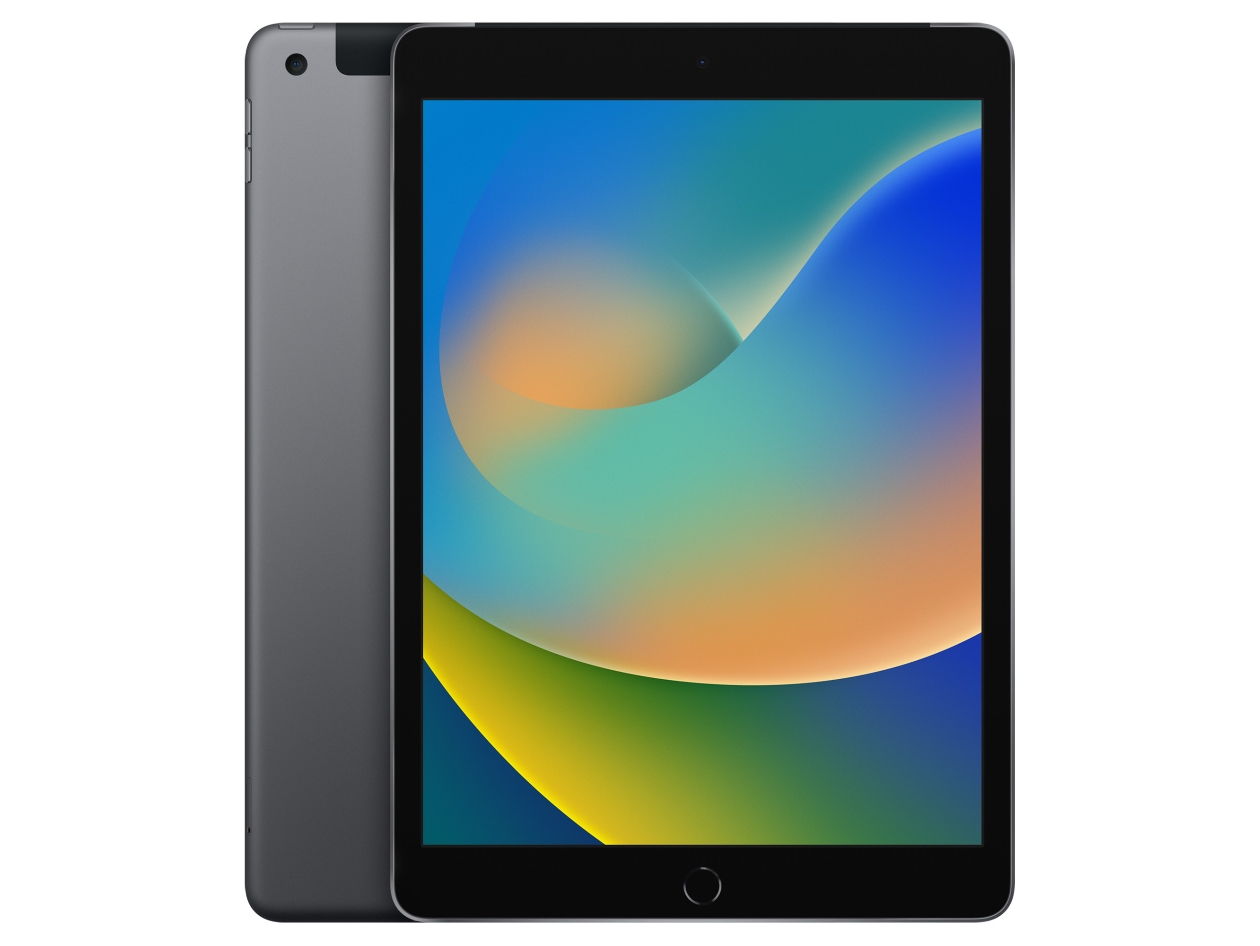 Apple iPad (2021) 9th Gen 64GB Wi-Fi & Cellular Unlocked Space Gray (Refurbished)