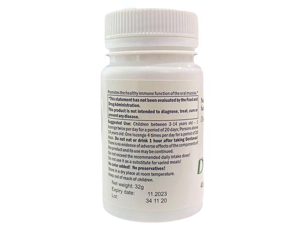 Muno-Vax Dentavax - Supports the Immune Function of Oral Mucosa, 40 Compressed Lozenges