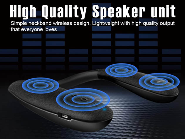 Portable Bluetooth Wireless Neckband Speakers