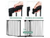 Costway Fireplace Fence Baby Safety Fence Hearth Gate BBQ Metal Fire Gate Pet Black