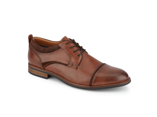 Dockers Mens Bergen Dress Cap Toe Oxford Shoe - 7 M Chestnut