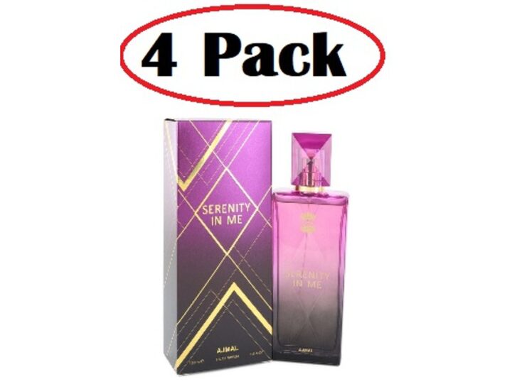 4 Pack of Ajmal Serenity In Me by Ajmal Eau De Parfum Spray 3.4 oz