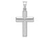 Sterling Silver Reversible Diamond-Cut Cross Pendant Necklace with Chain