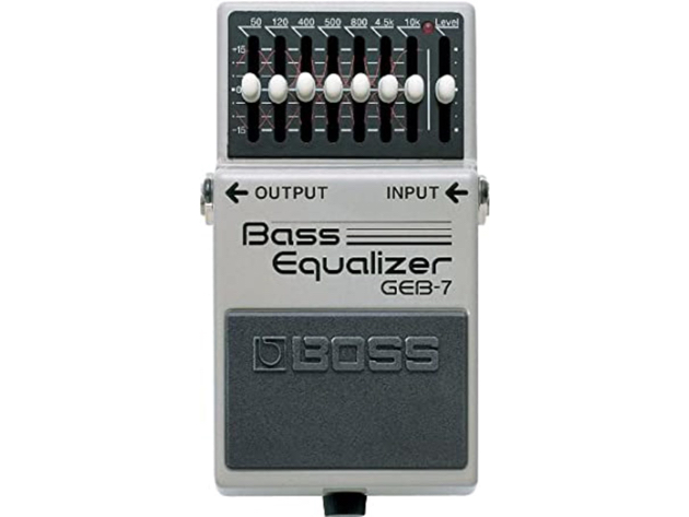 Boss GEB-7 Seven-Band Graphic Bass Equalizer Frequency Range Guitar Pedal (Like New, Damaged Retail Box)