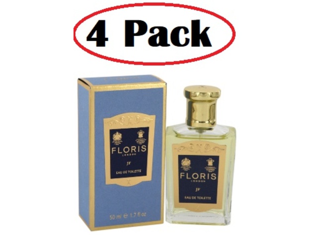 4 Pack of Floris JF by Floris Eau De Toilette Spray 1.7 oz