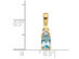 3/5 Carat (ctw) Blue Topaz Pendant Necklace in 14K Yellow Gold with Chain