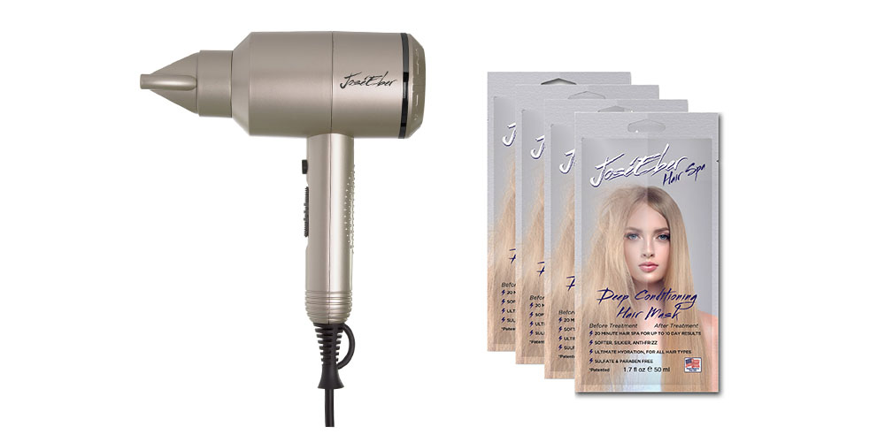 José Eber Hair Dryer + 4-Piece Hair Mask Set