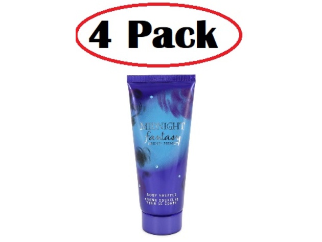 4 Pack of Fantasy Midnight by Britney Spears Body Lotion 3.3 oz